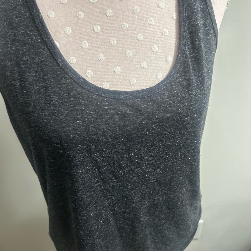 Women's Dark Grey Tank Top A4 - Picture 2 of 4